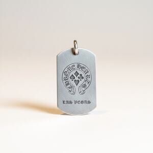 Chrome Hearts Sterling Silver Las Vegas F*ck You Dog Tag